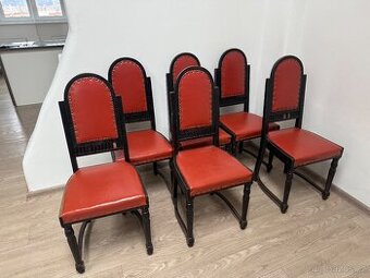 Starožitné židle sada 6 ks