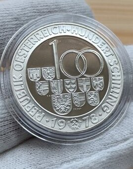 Proof provedení - 100 Schilling 1978