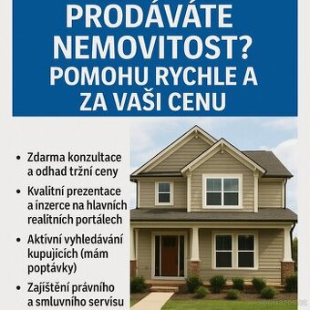 🏠 PRODÁVÁTE DŮM, BYT, GARÁŽ NEBO POZEMEK?
