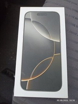 iPhone 16 pro 256 gB přírodní Titan