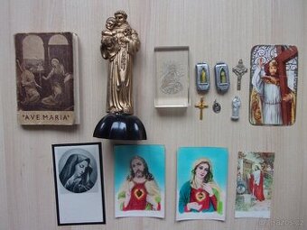 STARÉ NÁBOŽENSKÉ PAMÁTKY, ŠKAPULÍŘ, KŘÍŽEK, MADONKA....