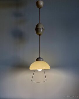 Starožitný stahovací lustr Erco, Nemecko