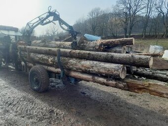 Vyvazeci vlek za traktor