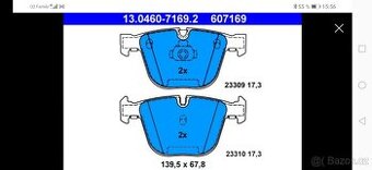 Brzdové destičky ATE