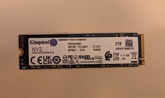 Kingston SSD 2 TB disk, M2, PCIe 4