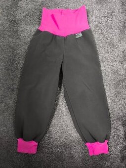 Dívčí softshellové kalhoty zateplené fleecem vel. 98