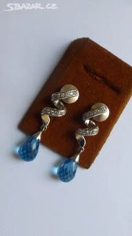 Stríbrne Nausnice ArtDeco