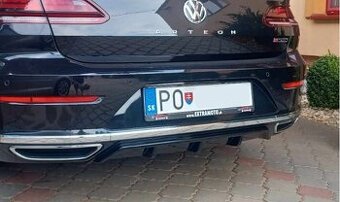 Športový difuzor na zadný nárazník pre VOLKSWAGEN