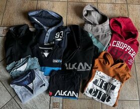 Hromádka oblečení kluk 152/158/164