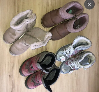 4x zimní boty vel. 30 + 31