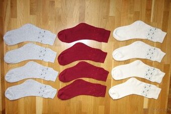 6 párů teplých ponožek vel.35-38 pro dvojčata