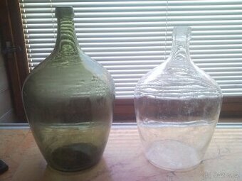 STAROŽITNÉ SKLENĚNÉ DEMIŽONY