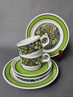 Barevná porcelánová čajová/kávová souprava Arzberg (Německo)