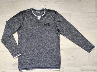 Pánské/chlapecké melírované triko Jean Pascale vel. S