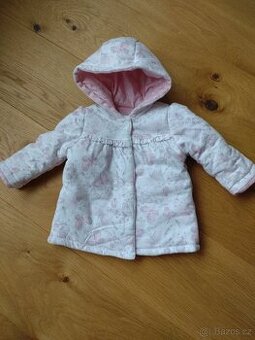 Kabatek zimni s kapuci - ruzovi motylci (56/62)