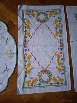 Velikonoční staré ubrusy - 1