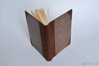 Kniha deník zápisník kožená vazba prázný luxus