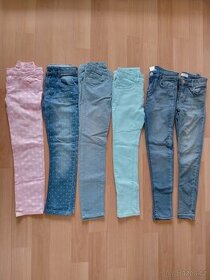 Džínové kalhoty, manzestraky vel. 152, 140, 122 - 1