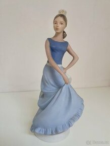 Porcelánová soška Royal Dux dáma tanečnice perfektní stav - 1