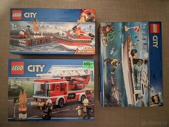 LEGO City 60213, 60221, 60107 Hasičské auto