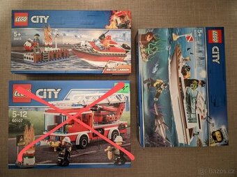 LEGO City 60213 Požár v přístavu, 60221 Potápěčská jachta
