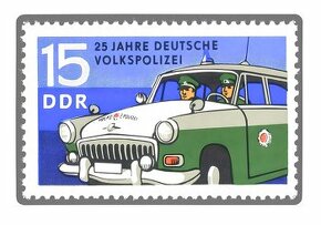 plechová cedule - 25 Jahre Deutsche Volkspolizei - 1