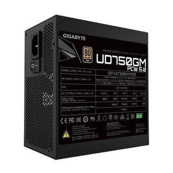 Gigabyte UD750GM PG5/750W/ATX 3.0/80PLUS Gold/Modular- ZÁNOV