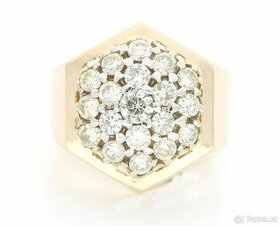 Luxusní 18K prsten s diamanty 2,60ct