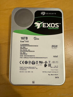 Seagate Exos X18 16TB - HDD, 7200ot, SATA3, záruka