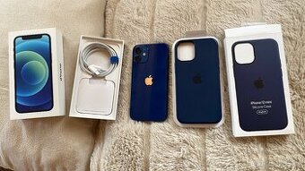 Prodám modrý iPhone 12 mini 128GB top stav