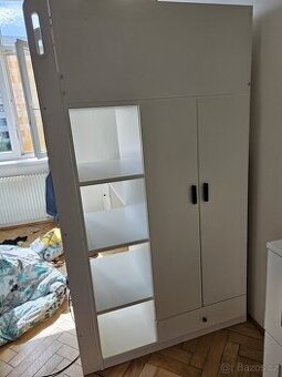 Patrová postel Ikea SMÅSTAD bílá