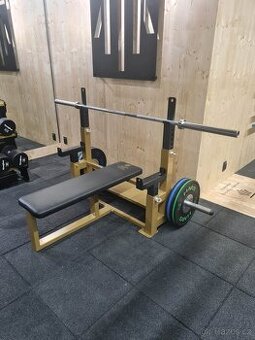 Benchpress včetně bezpečnostních zarážek - nový