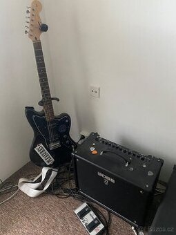 Squire Jazzmaster + Katana + Footswitch a kabeláž