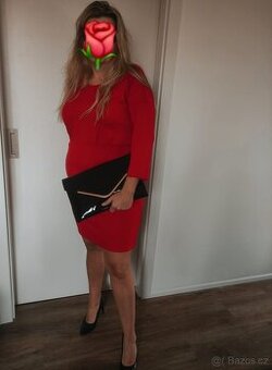 Šaty - Nové s visačkou,vel 46, VÁNOCE, SILVESTR, Valentýn