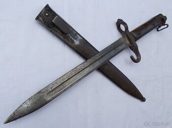 R.U. bodák, bajonet Mannlicher M95 s muškou.