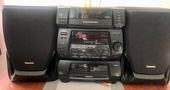 PANASONIC SA-CH74 věž 5CD,rádio,double deck