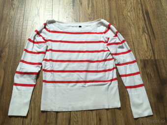 Šedo-stříbrný rolákový svetr (vel. 40)