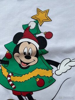 Disney vánoční triko bavlna dl. ruk.  vel. 104 nové