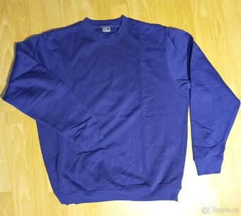 Zateplené triko dlouhý rukáv, tm. modré, vel. XL a XXL