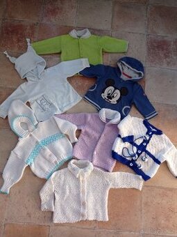 Kojnecké mikiny, svetříky vel. 74 6-9 měs.
