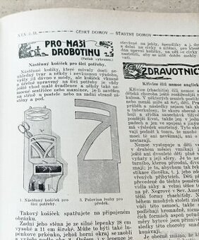 Časopisy Šťastný domov, dva kompletní ročníky 1923 a 1924