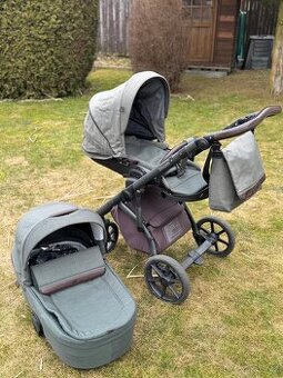 ROAN kombinovaný kočárek Bloom Night Green