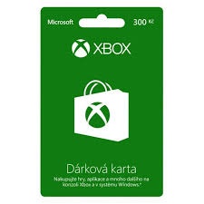 2 ks - Xbox dárková karta 300 Kč