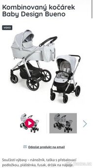 Kombinovaný kočárek Baby Design Bueno