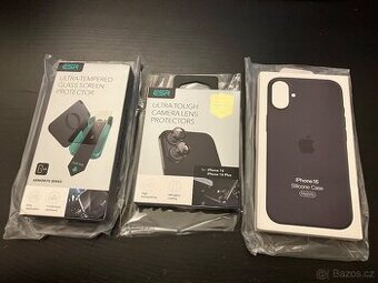 iPhone 16 - kvalitní obal, sklá na display, sklá na kamery