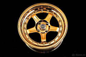 Alu kola 15" 4x100 MILANO model DANTE CHROME GOLD