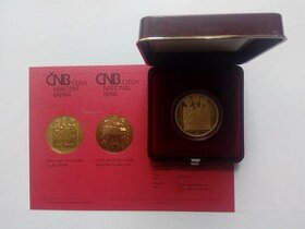 Zlatá mince Zvíkov proof 2018