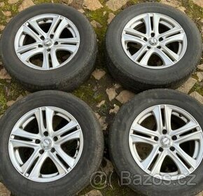 16 sjeté pneu alu pěkný stav 5x114,3 Kia,Huyndai Mazda .....