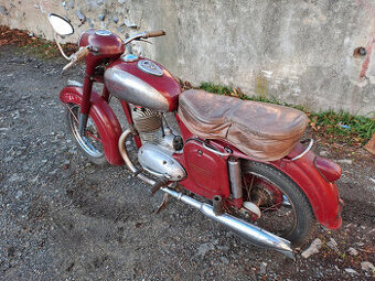 Jawa-ČZ 250 typ 353 půlbuben (mezityp), rok výroby 1955