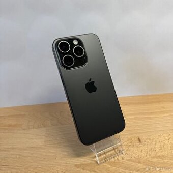 iPhone 15 Pro 256GB, černý, 98% baterie, eSIM (rok záruka)